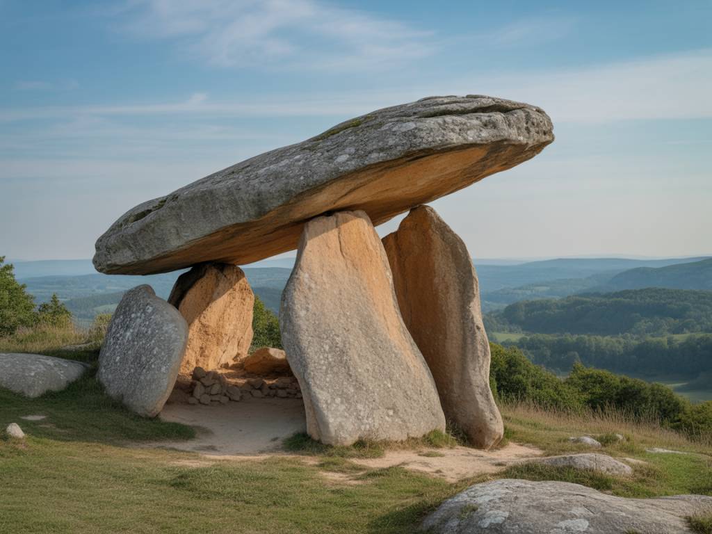Le dolmen de Champvermeil, vestige néolithique remarquable en Ardèche