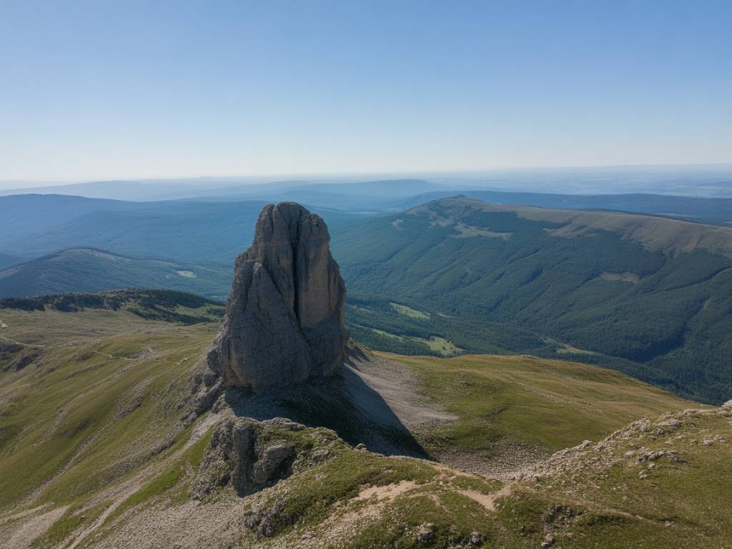 Le belvédère du col de Meyrand, panorama exceptionnel sur les Cévennes